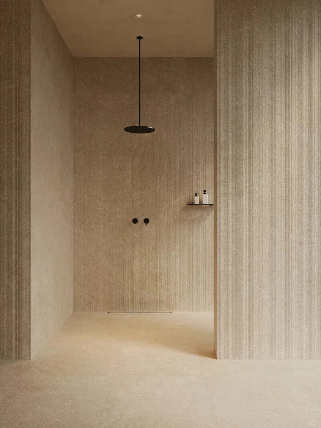 Warm Beige Limestone Fine Antique Finish Wall & Floor Tile