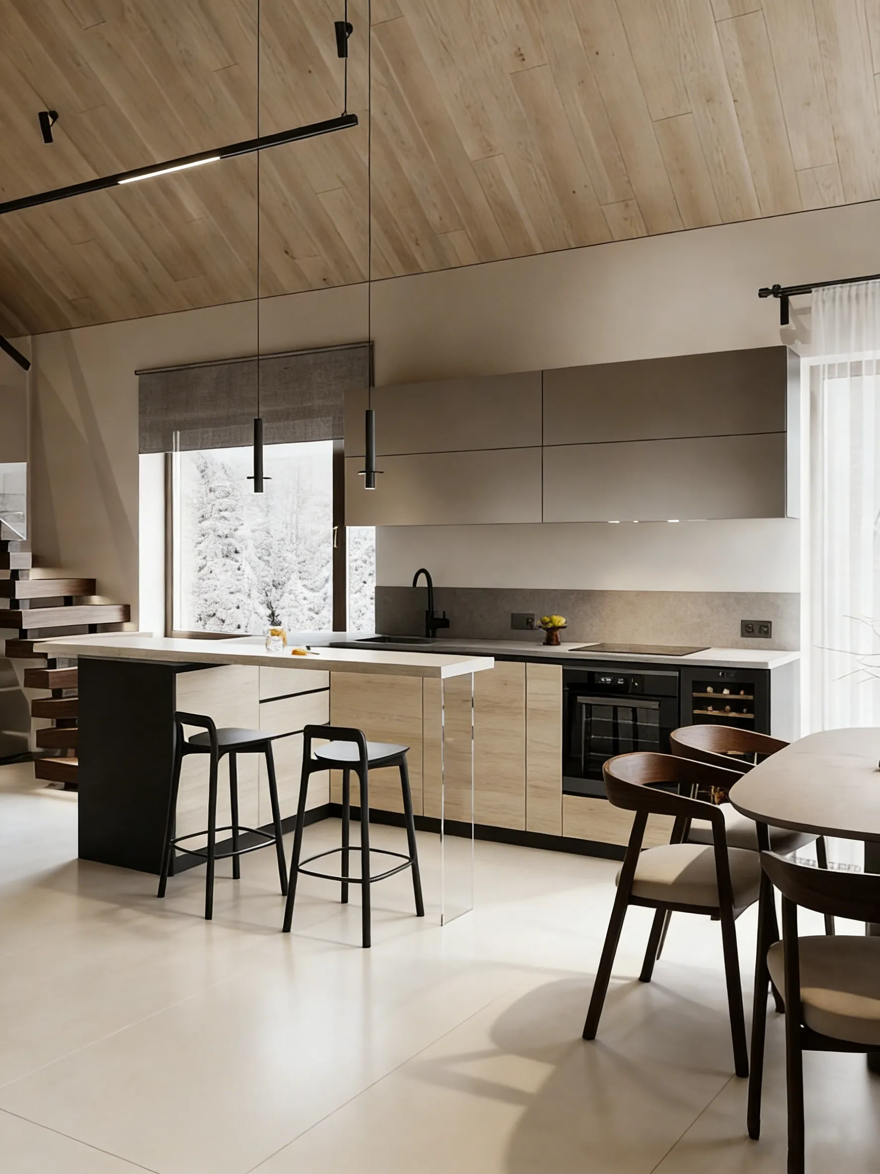 Light Beige Limestone-Inspired Cement-Look Porcelain Wall/Floor Tile