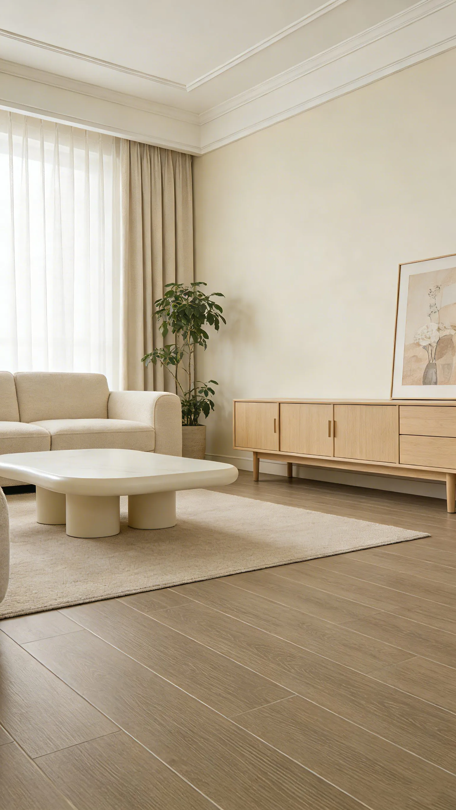 Smoky Brown Oak Wood-Look Porcelain Tile for Wall and Floor