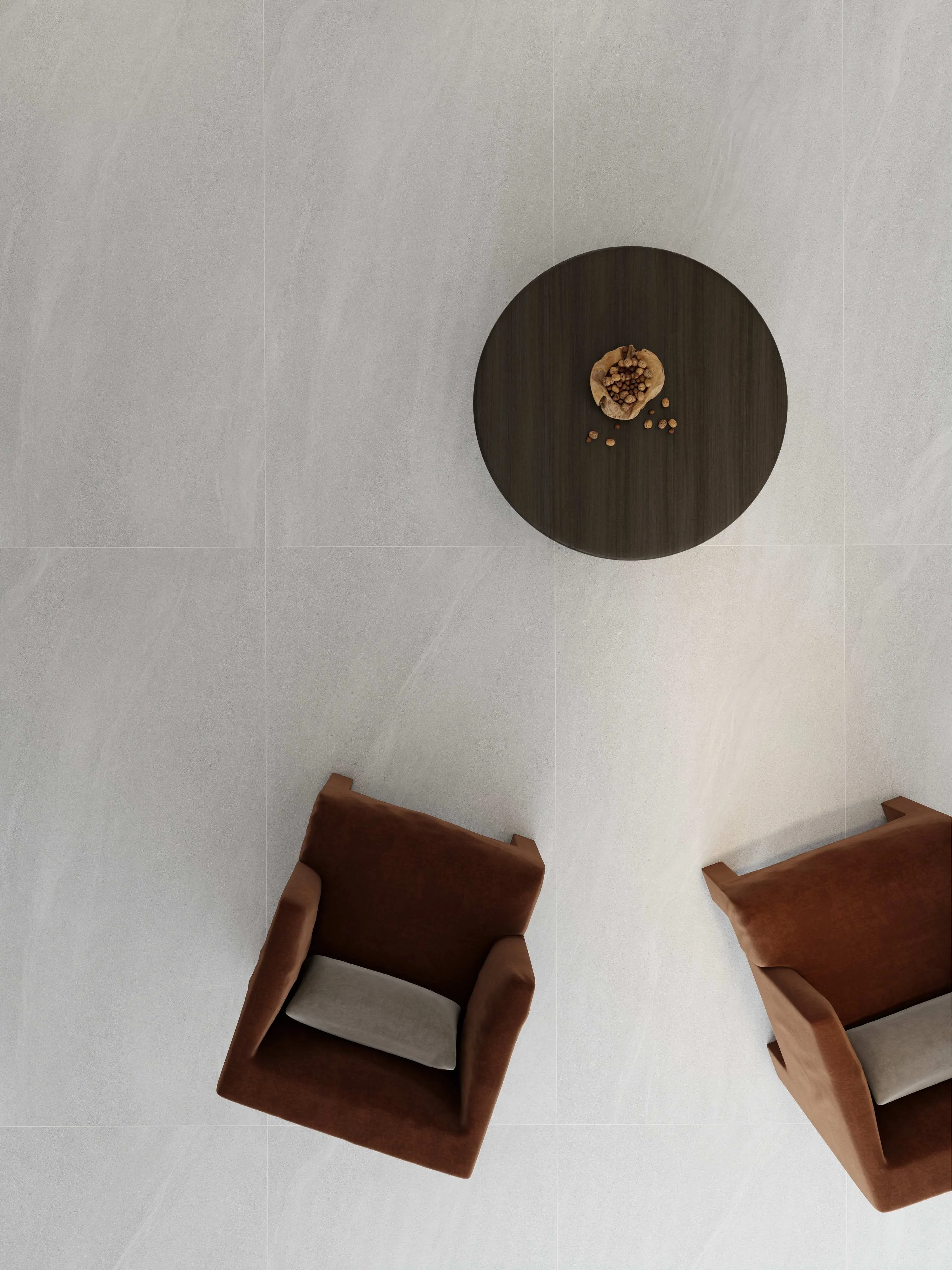 Soft Cloud White Sandstone-Look Porcelain Wall/Floor Tile