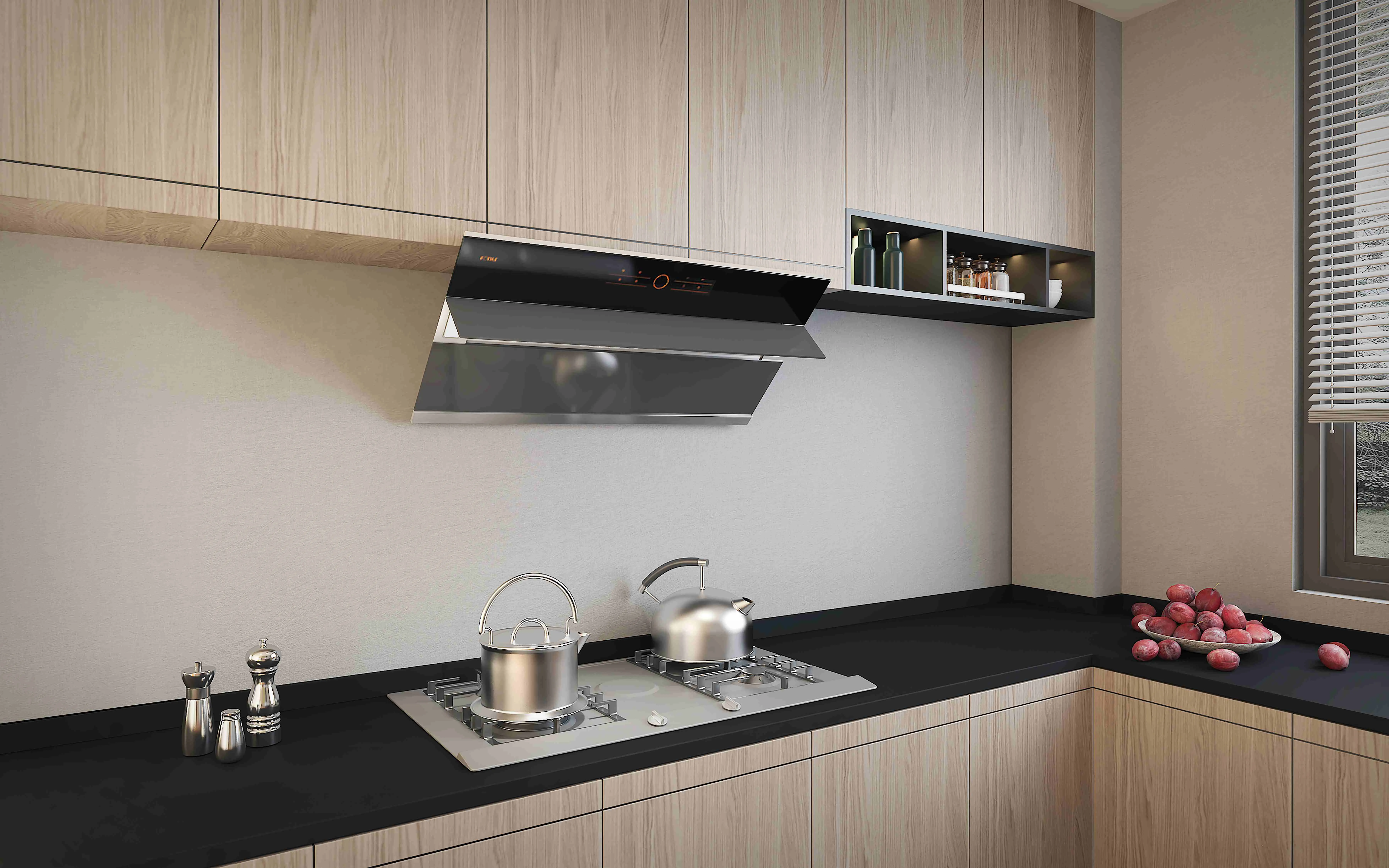 Deep Black Plaster-Look Sintered Stone