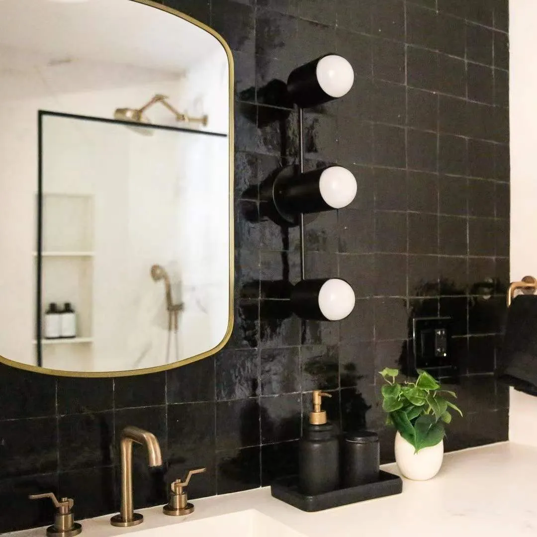 Black Handmade Look Decorative Tile for Wall