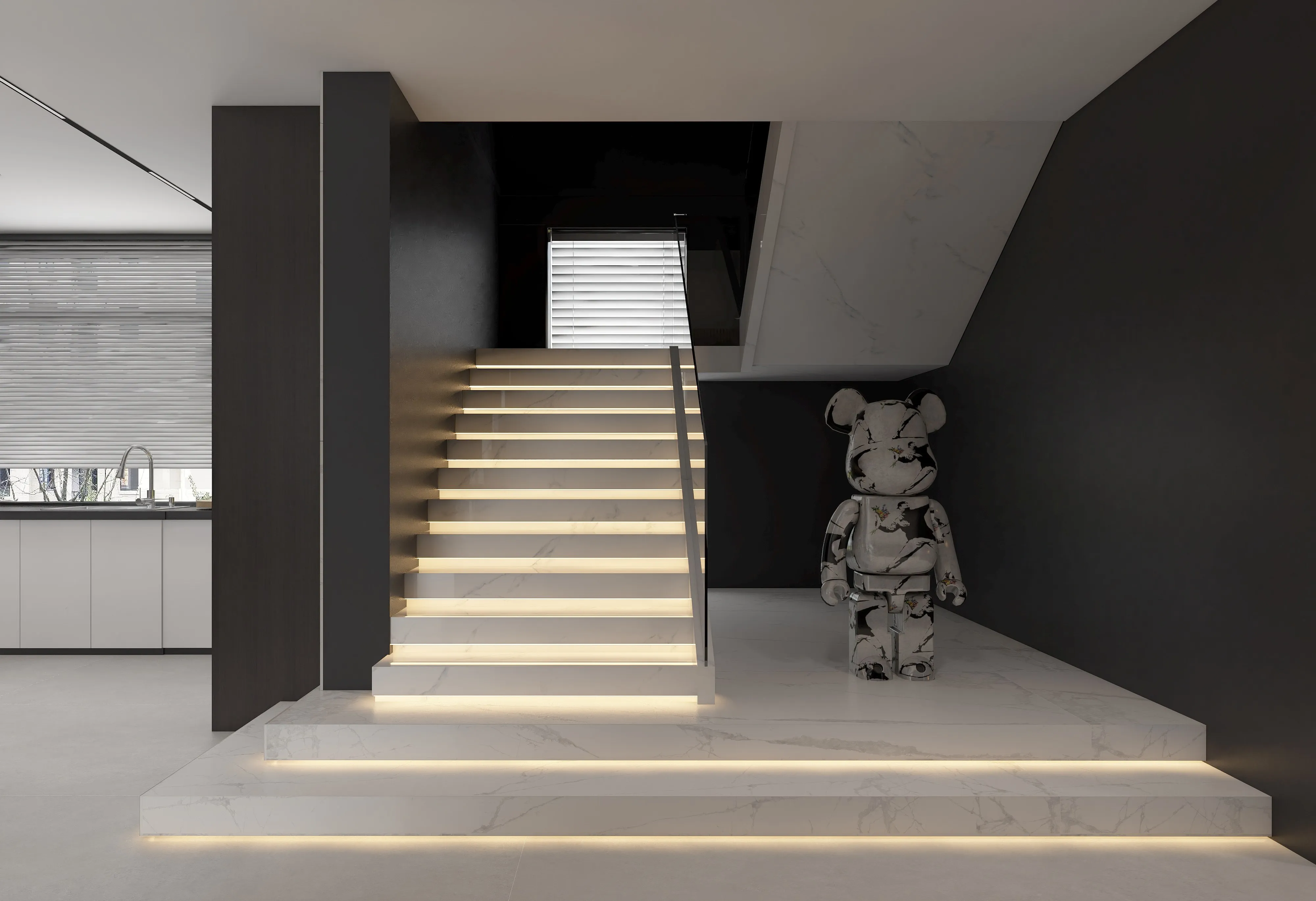 Ice White Statuario Marble-Look Sintered Stone