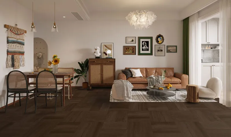 Silver Grey Limestone Microcement-Look Porcelain Tile for Wall and Floor