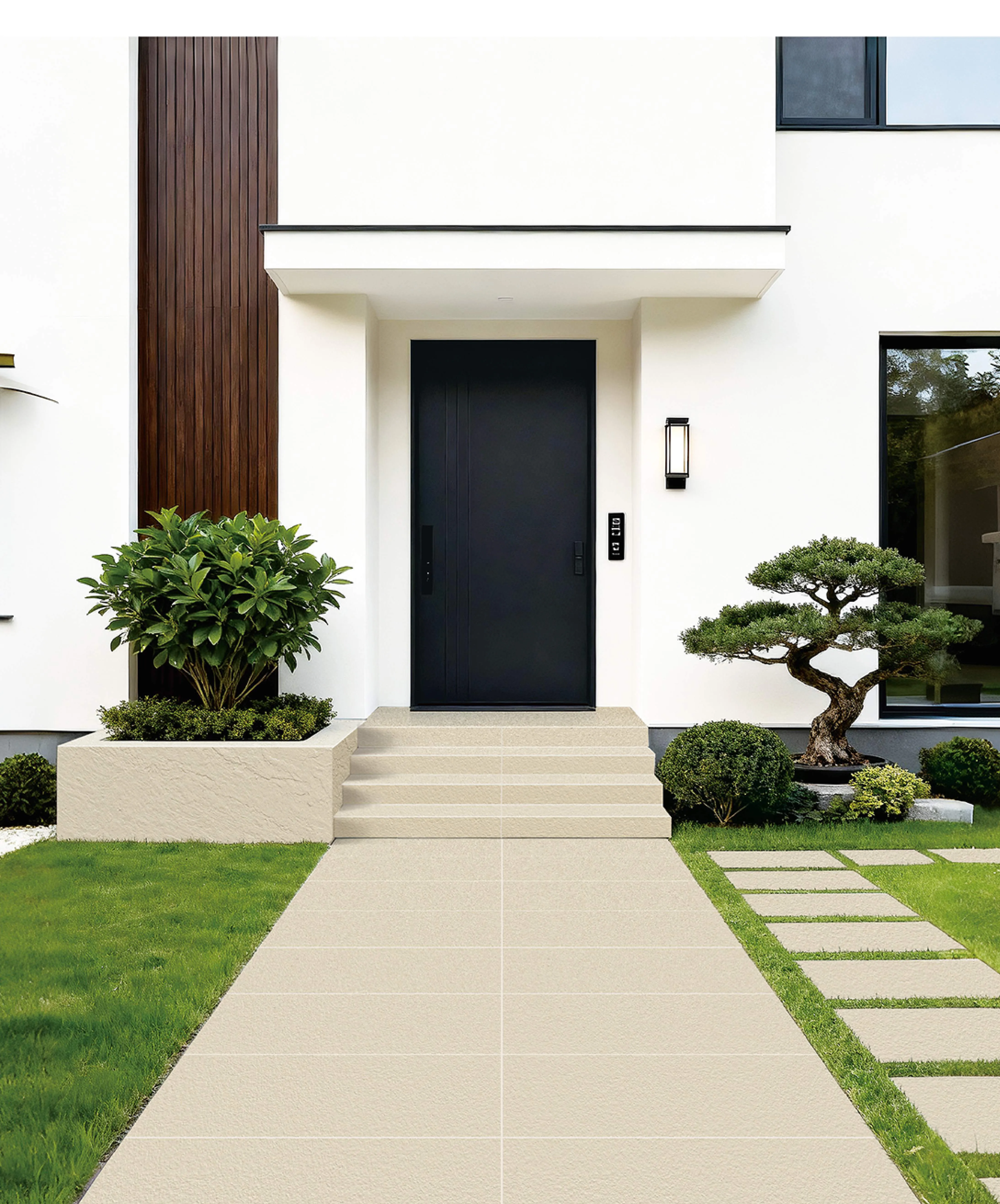 Warm Cream Limestone-Look Paving Stone for Outdoor Wall and Floor