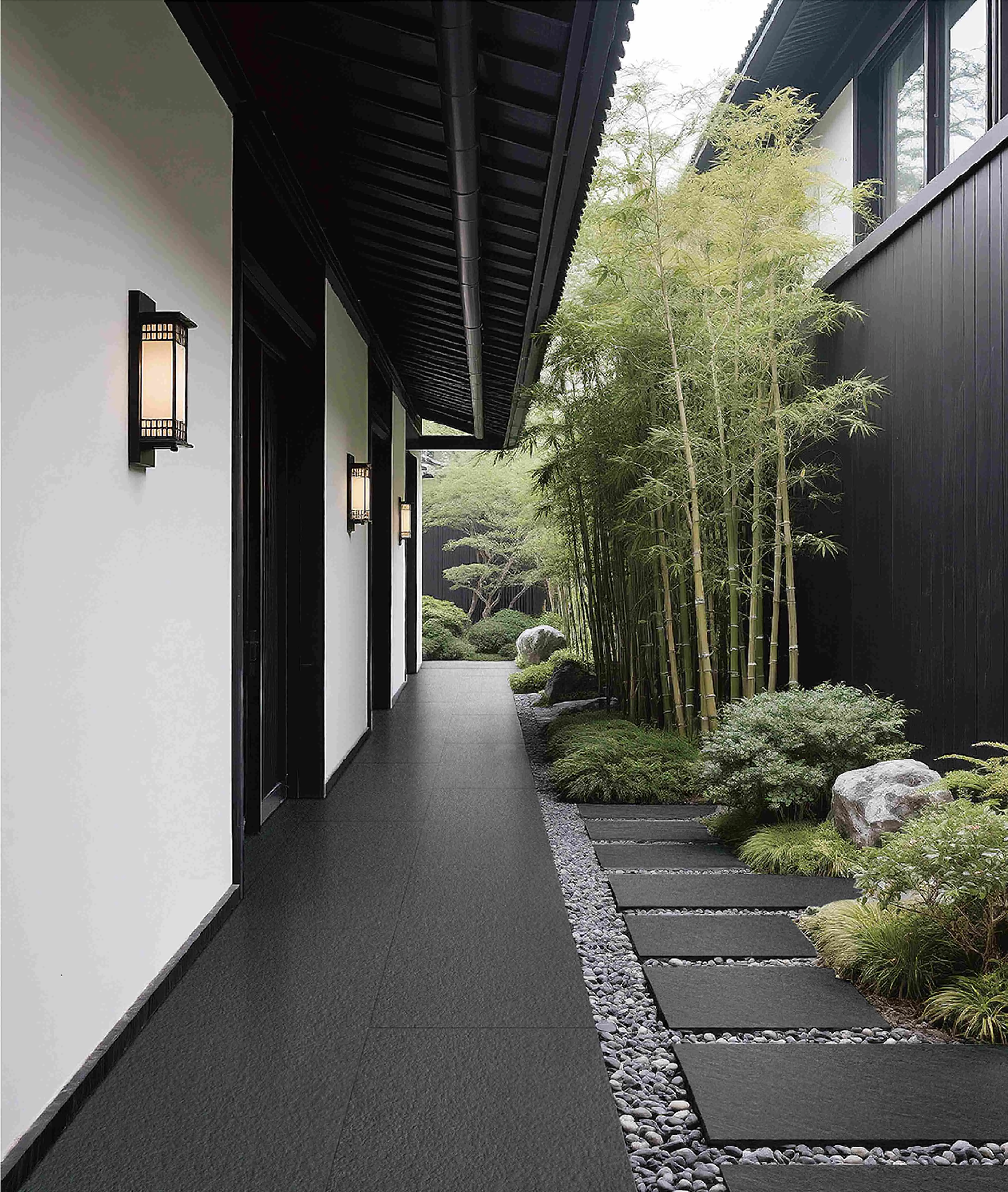 Anthracite Basalt-Look Paving Stone for Outdoor Wall and Floor