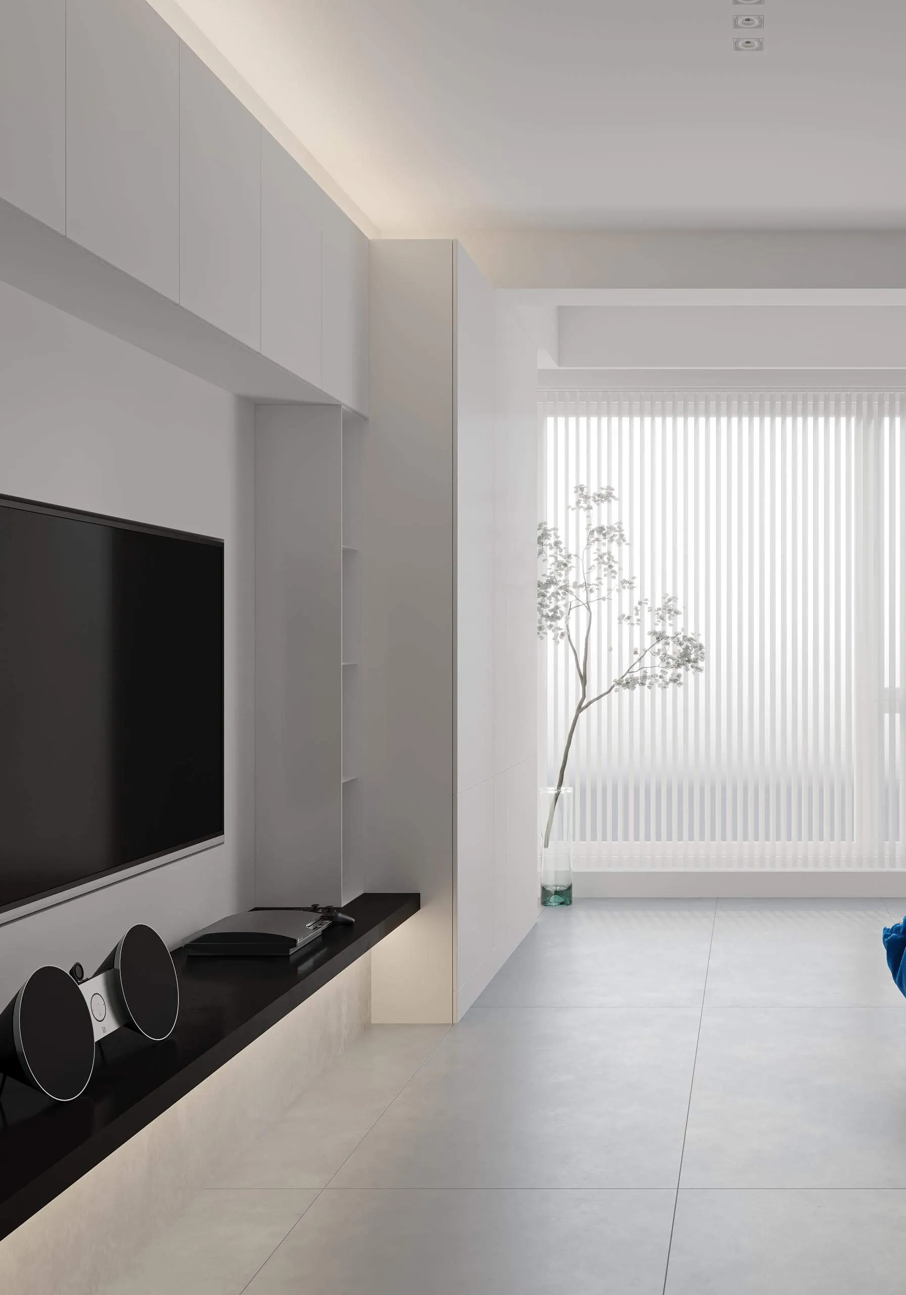 Soft Greige Limestone-Inspired Coating-Look Porcelain Wall/Floor Tile