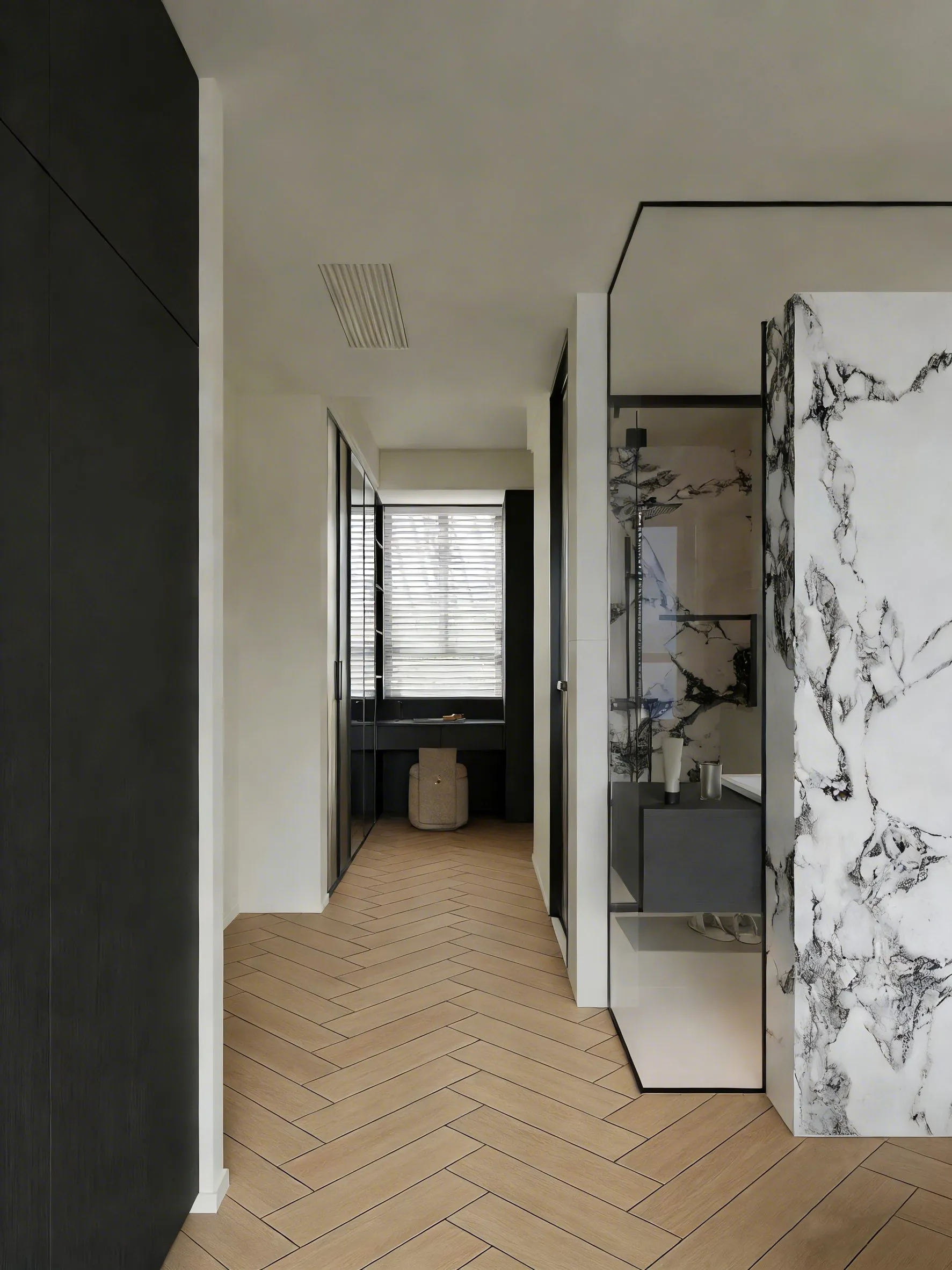 Soft Greige Ash Wood-Look Porcelain Tile for Wall and Floor