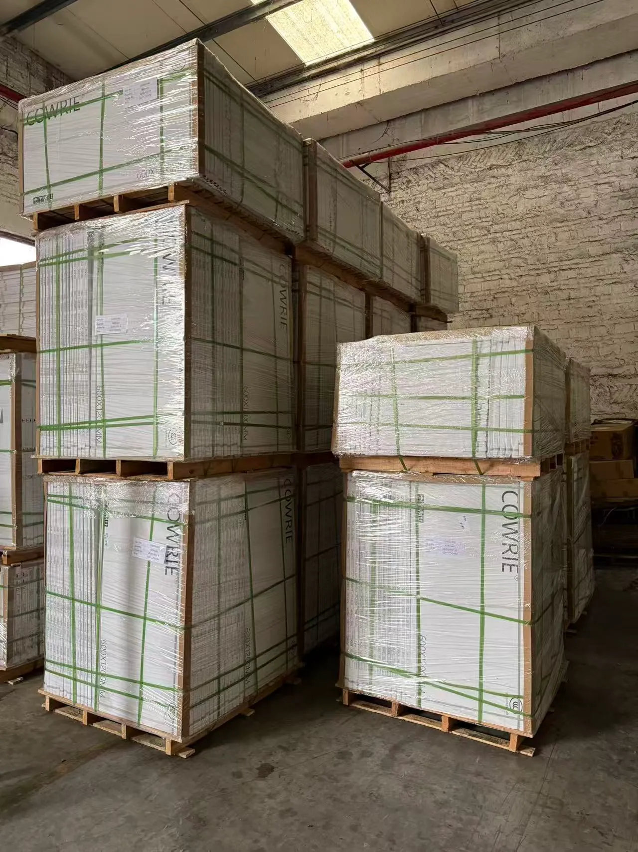 Concrete Look Tiles Delivered to Rwanda - Container Loading2