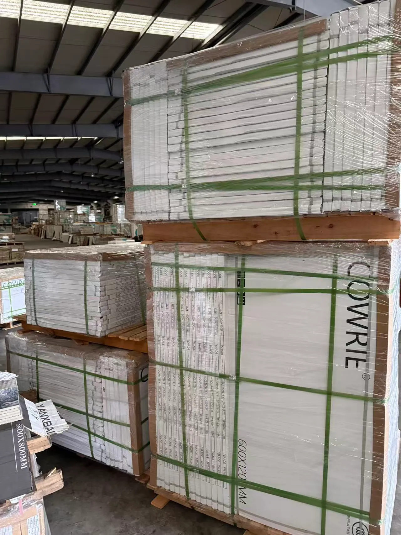 Concrete Look Tiles Delivered to Rwanda - Container Loading3